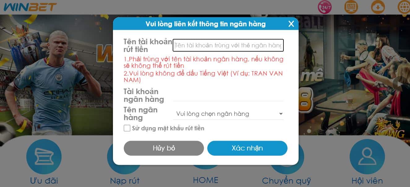 Hướng dẫn chi tiết cách rút tiền winbet nhanh chóng, dễ dàng